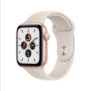 NWT Apple Watch SE GPS 40MM Gold Aluminum w Starlight band